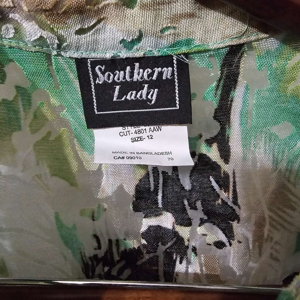 Women's Artsy Basic Button Up Sheer Jacket Size 1… - image 4